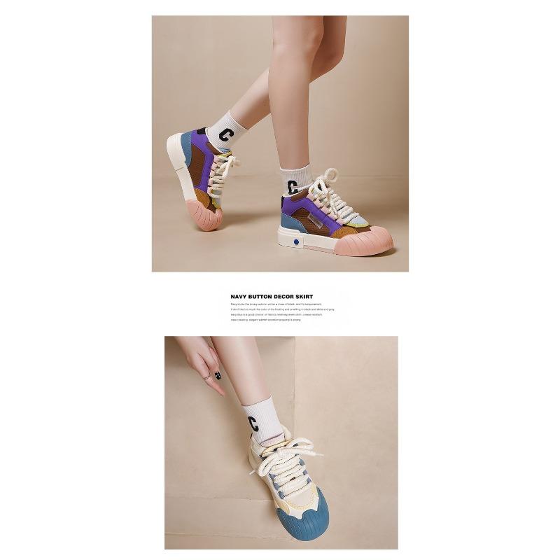 Autumn New Thick Soled Height Increasing White Shoes for Casual and Versatile Sports