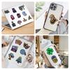 50 Night Neon Stickers Personalized Cartoon Notebook Skateboard Fluorescent Christmas Neon Stickers