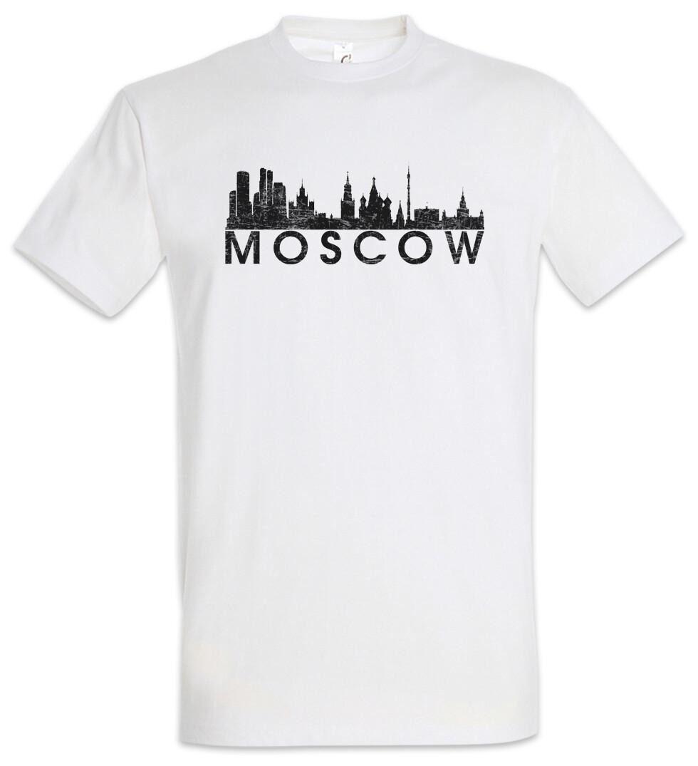 Skyline Moscow T-Shirt City Moskau Moscou Russia S