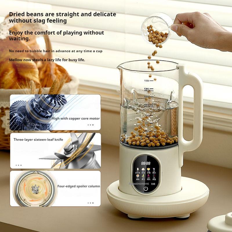 Macchina Tritaghiaccio di Grande Capacità 1500ml Macchina Rompighiaccio Riscaldante Frullatore Multifunzione Spremiagrumi Cucina Produttore di Latte di Soia