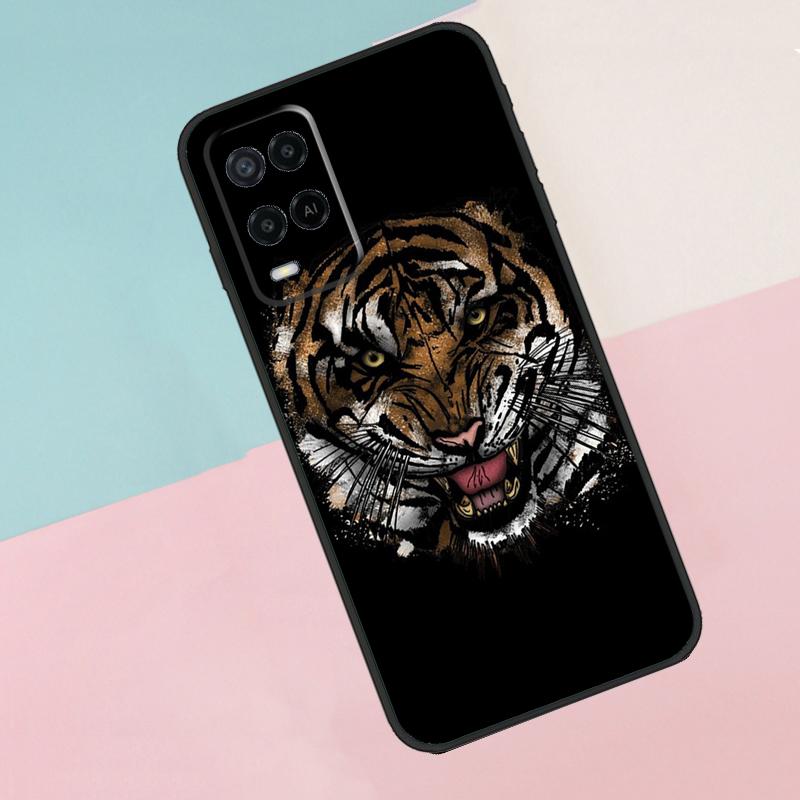 Lion Tiger Face For Oppo A16 A76 A96 A15 A80 A60 A40 A94 A54 A98 A78 A18 A38 A58 A17 A77 A74 A57S Phone Case