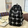 Korean Style Backpack For Girls Boys With Solid Color And Star Embroidery Design For School And Travel