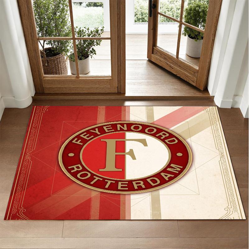 Feyenoord Design Crystal Velvet Rug Soft Decorative Mat for Bedroom Entrance