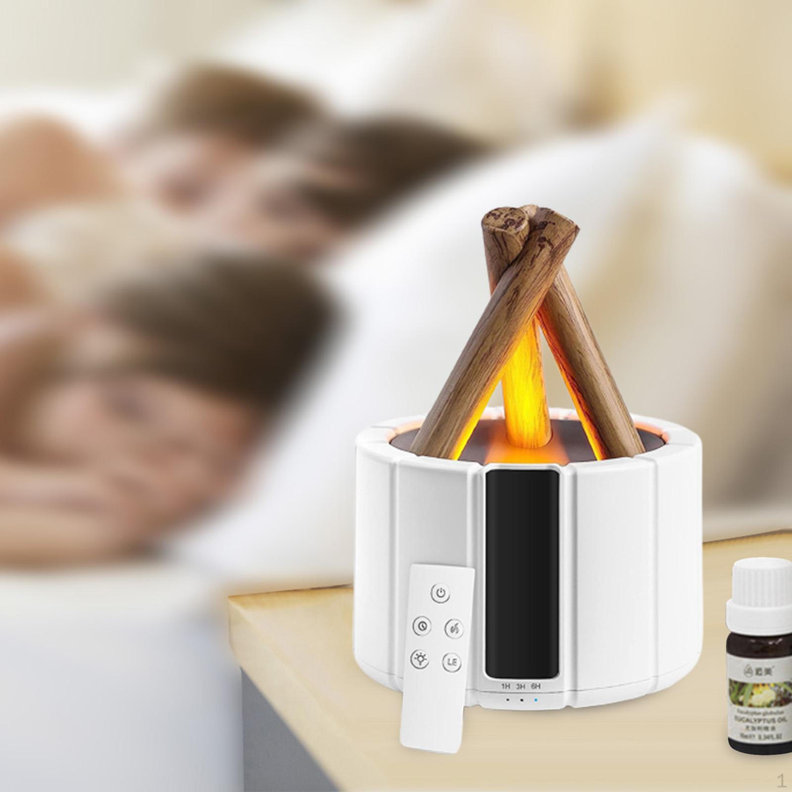 

Flame Aroma Diffuser Air Purifier Humidifier for Bedroom Study Desktop