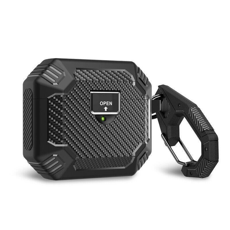 Luxury Mecha Shockproof Case Protective Cover For AirPods Pro 2nd Generation 3rd Airpods 2/1 чёрный