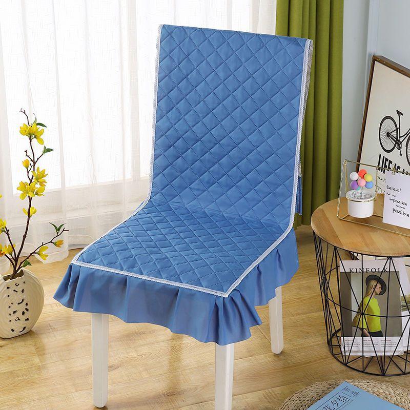 One Piece Seat Cover Quilted Checkered Skirt Hem Seat Covers Multiple Styles of Seat Cushions, Dust-proof and Anti Slip Chair Protective Covers