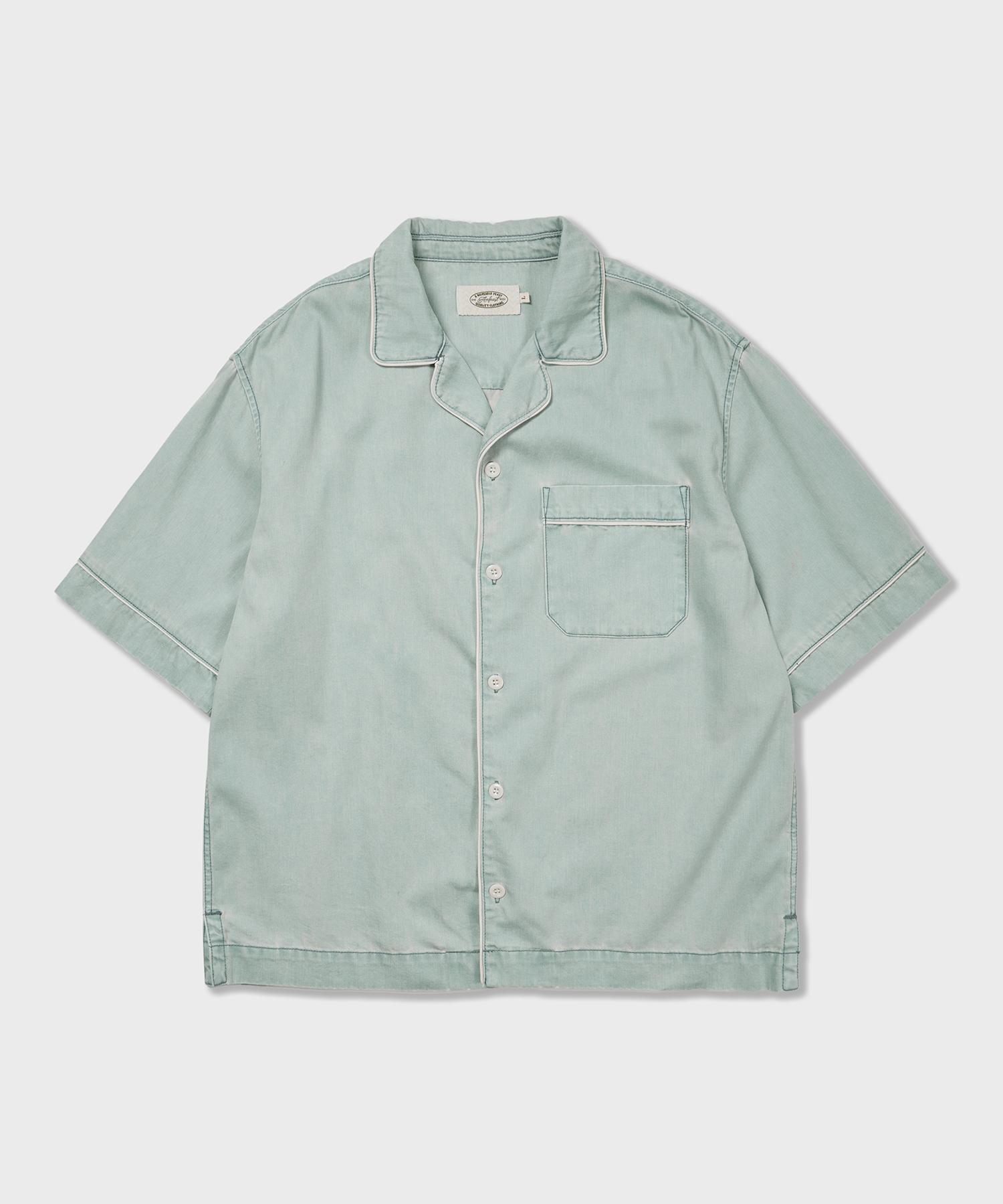 Amphist Jane Denim Pajama Shirt Light Blue Light Blue/Medium