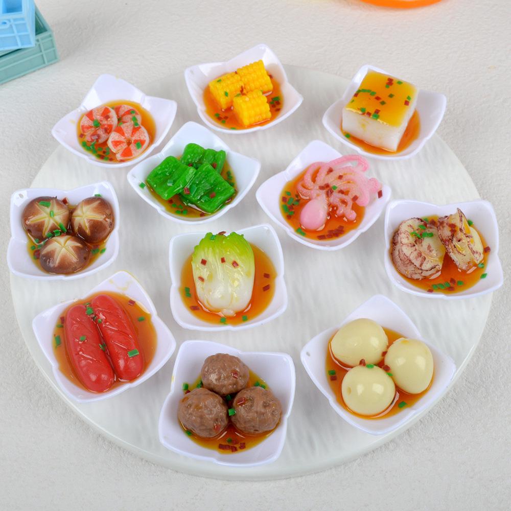 

Шокуган Мини Тарелка для ужина в китайском стиле Имитационная игрушка