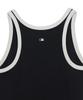 Emelbi Women'S Basic Ringer Ribbed Sleeveless Dress Ny (Black) (A Type)