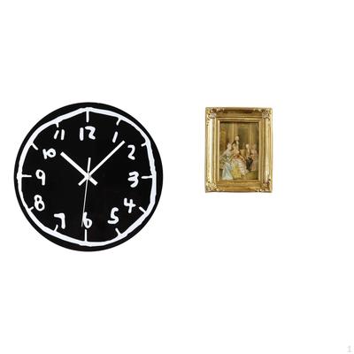 Modern Minimalist Acrylic Resin Wall Clock And Photo Frame Ornament Silent Art Decorative Display