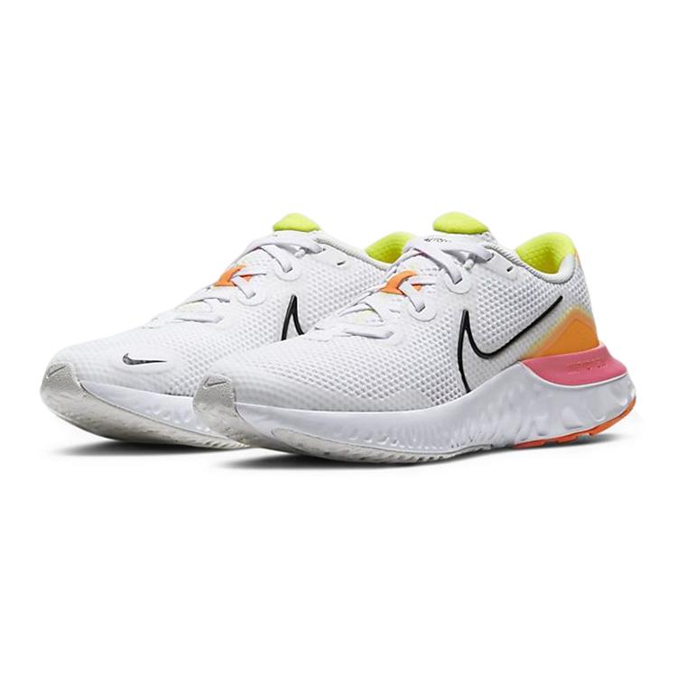 New Nike Renew Run White Pink Blast GS CT1430-100