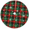 Christmas Tree Skirt: Printed Plush Decoration