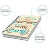 AccuPrints wiro Hard bound Size -A5 (6 by 9 inch) Notebook Diary Ruled 200 pages-Notebook Diary (Multicolor)