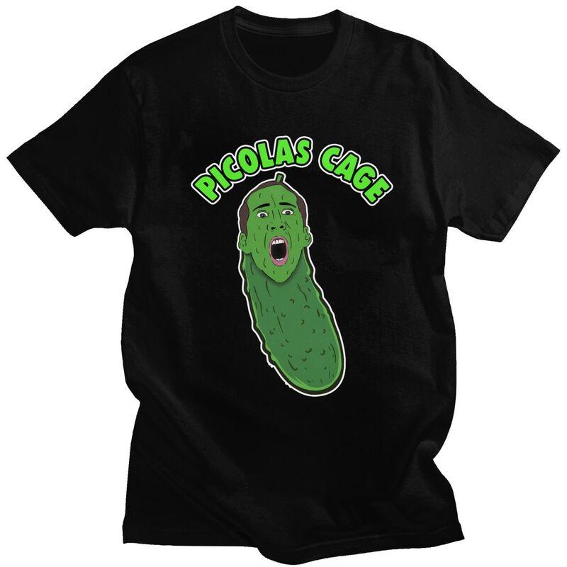 Custom Picolas Nicolas Cage Meme Tshirts for Men Short Sleeve T Shirt Cool T-shirt Slim Fit Pure Cotton Tees Gift Idea - Men ... S разноцветный