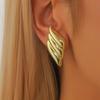 2PC Women's Fashion Geometric Metal Earrings Zircon Earrings Outdoor Travel Party Festival Dress Up Gifts