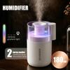 2-in-1 Car Air Humidifier, 2 Spray Modes, 7 Color LED, 180ml, Portable USB Air Humidifier for Office Home Car Humidification