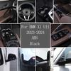 Para BMW X1 U10 U11 2026-2026 Kit Interior Negro ABS Volante Salpicadero Consola Panel de Palanca de Cambios Cubierta Pegatinas de Recorte