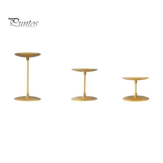 3-teiliges Weihnachts-Kerzenständer-Kerzenhalter-Set aus Metall, moderner, eleganter Tisch-Kerzenständer für Heimdekoration