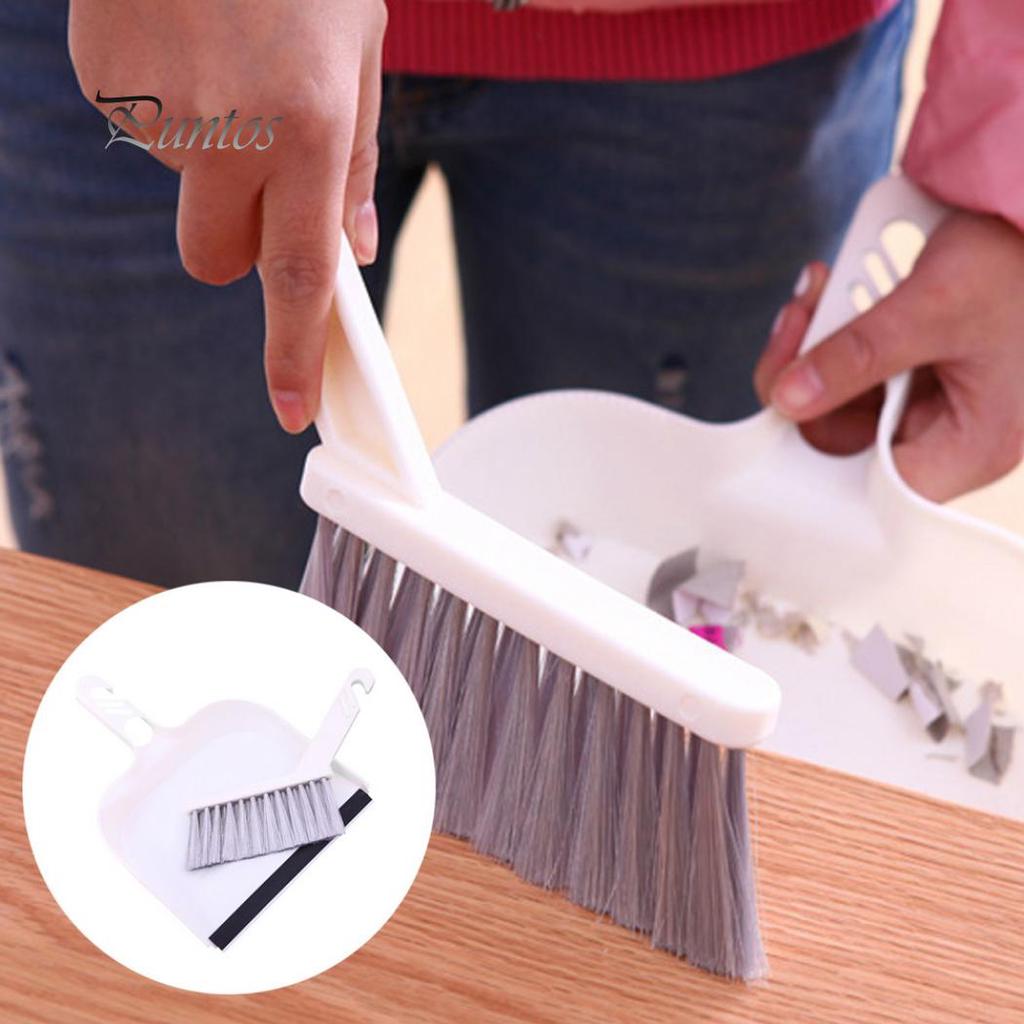 Portable Desktop Keyboard Sweep Brush Hanging Mini Broom Dustpen Cleaning Tool