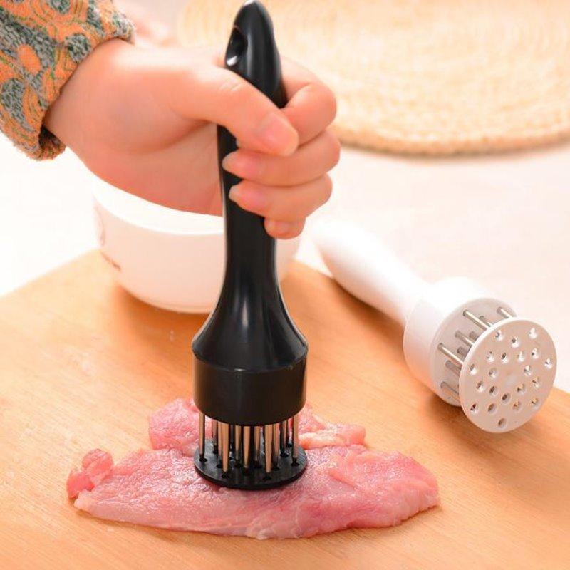1Pcs Stainless Steel Meat Tenderizer  Chopper Roller Meat Hammer For Steak Knock-Sided Steak Pork Pounders Cooking Kitchen Tools
