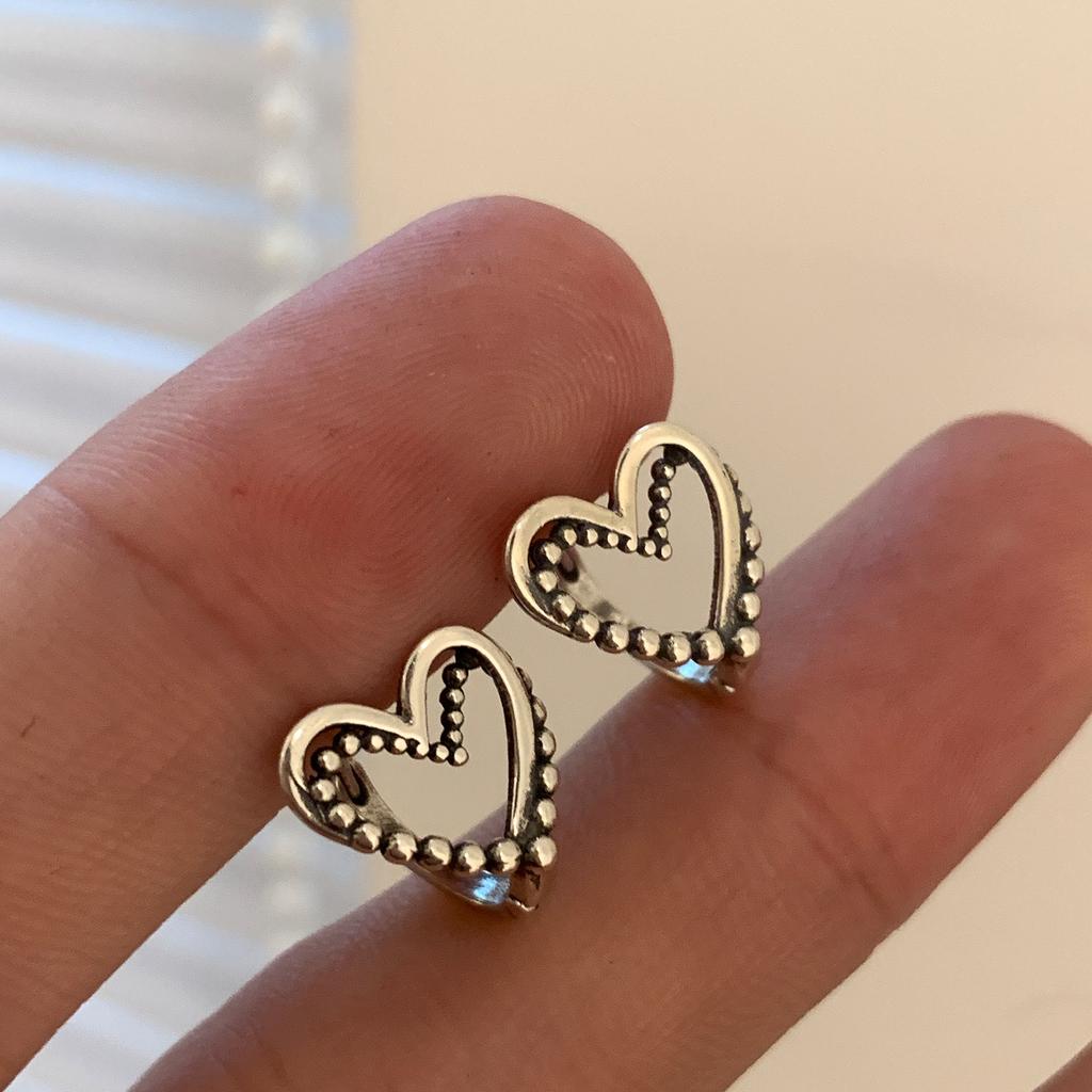 Xiaomi BF CLUB 925 Sterling Silver Earrings For Women Trendy Simple Retro Heart Earring Jewelry Prevent Allergy Party Accessories