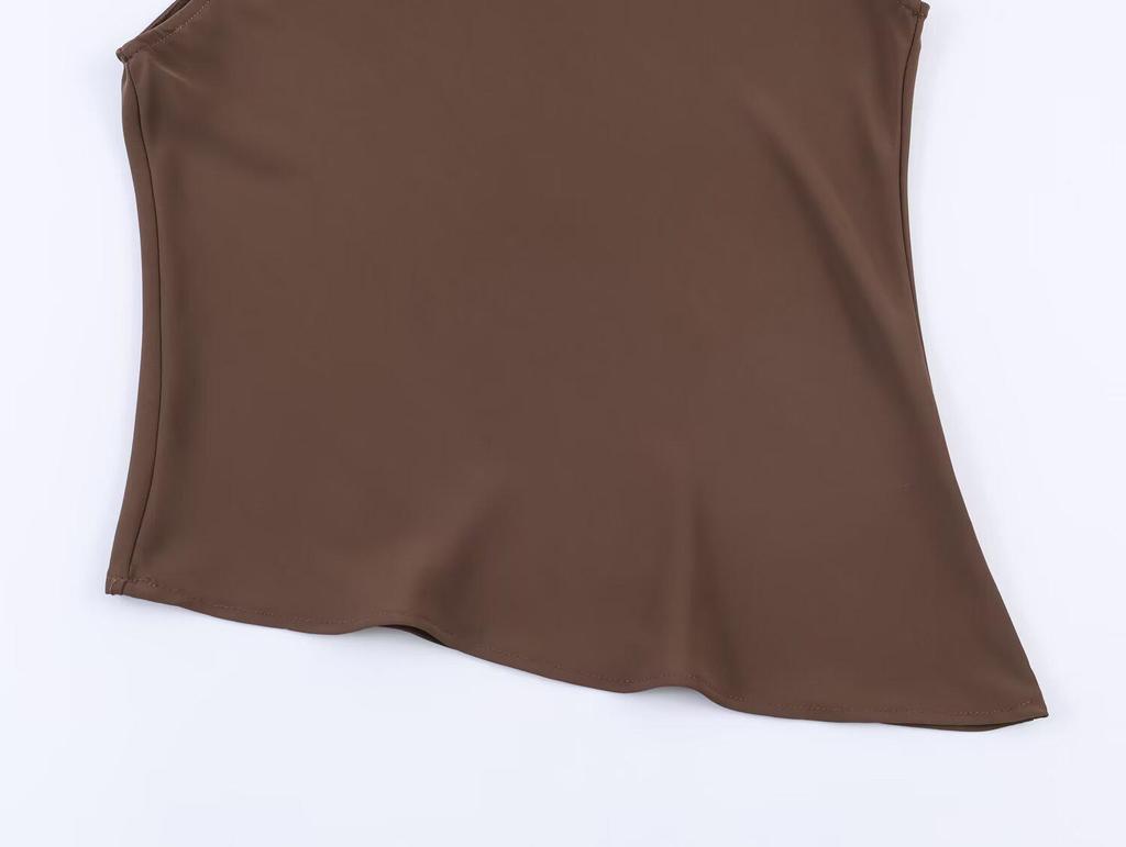 European Spring 2026 Women's Asymmetrical Hem Top