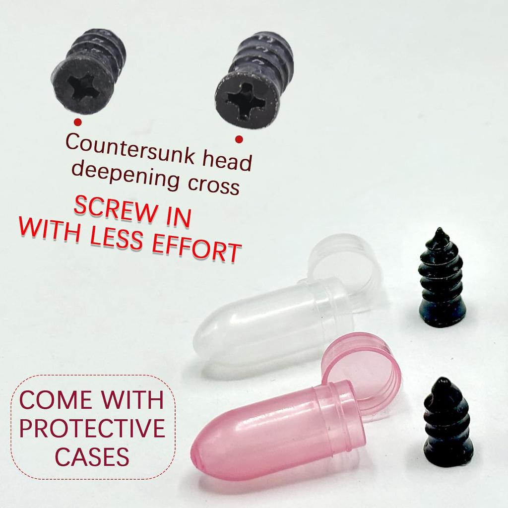 40-Pack Tire Repair Nails Plugs 2 Sizes with Screwdriver for Car | 40-pack 2 sizes rubber plugs, includes screwdriver, fast self-service repair, fits