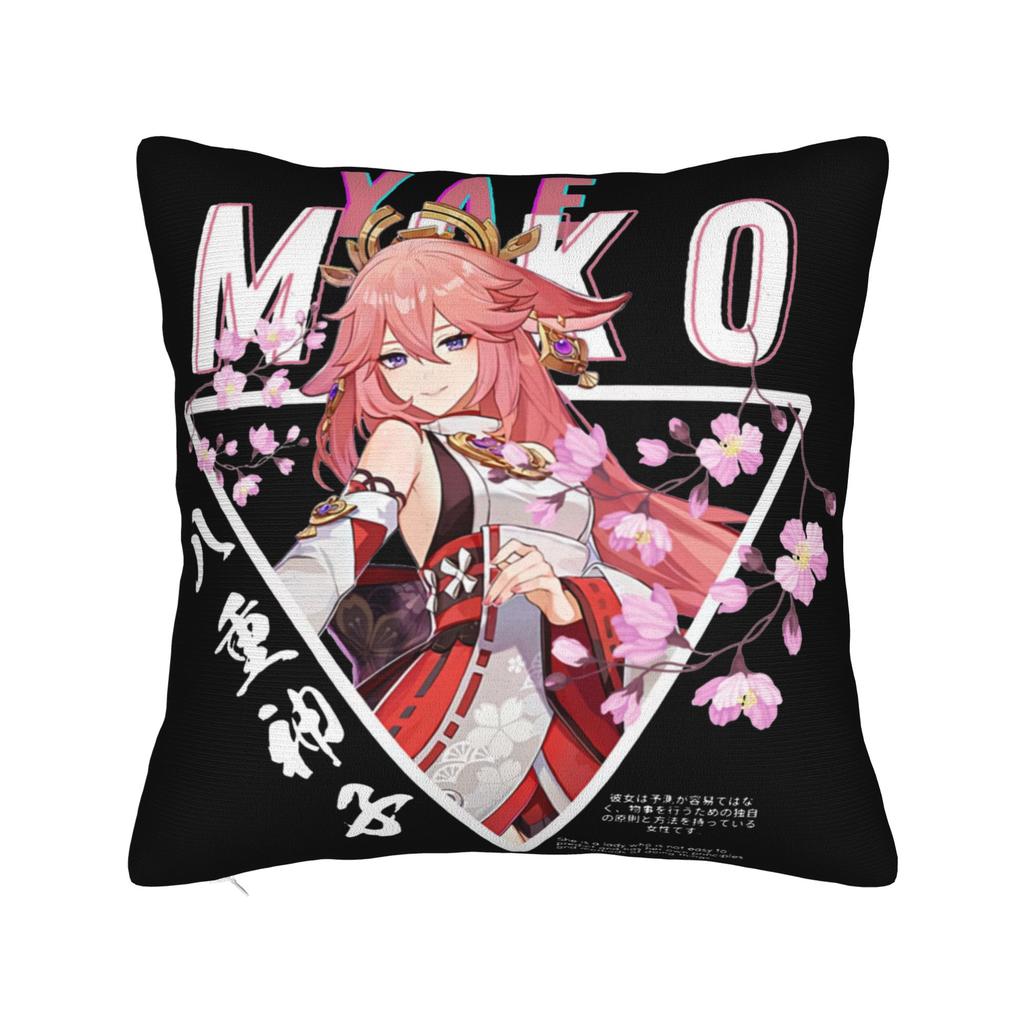 Genshin Impact Collei Wish Gacha Pillowcase Printing Polyester Cushion Cover Decorative Splash Art Throw Pillow Case Cover Home