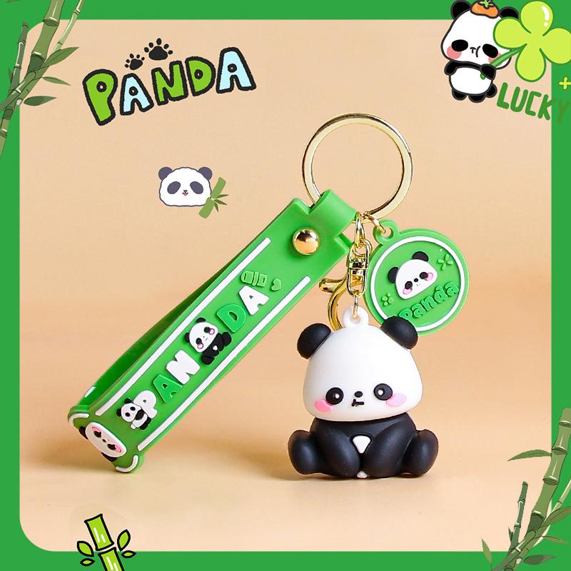 

Новинка креативный милый брелок-подвеска в виде панды забавный автомобильный брелок изысканный кавайный рюкзак украшения аксессуары подарки