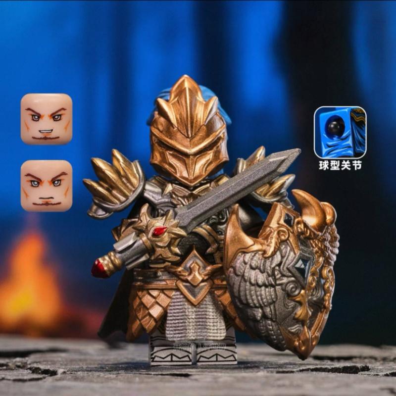 Lich King Medieval Round Table Knights Building Block Anime Sir Kay/Gaheris Bricks Action Figure Collection Model Toy Gifts