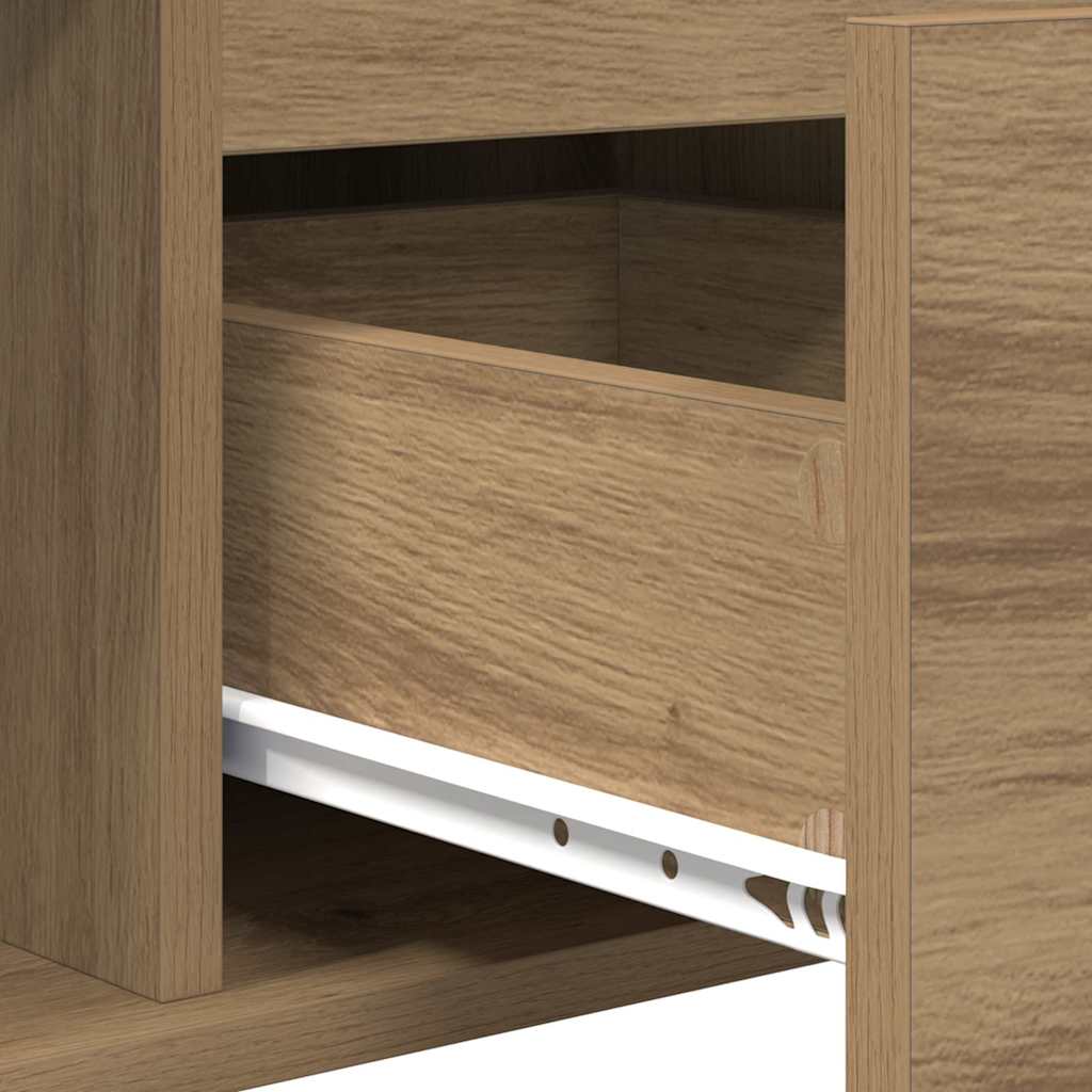 Artisan Oak Coffee Table 90 x 50 x 26.5 cm Engineered Wood