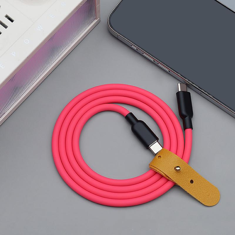 Cavo di Ricarica Rapida Usb C-C in Silicone Liquido da 240W per 17 16 15 Pro Max S26