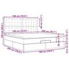 VidaXL Ottoman Bed Frame with Mattress Dark Grey 180x200 Cm Fabric, Bed Frame, Upholstered Bed Frame, Bed Frame 3314191
