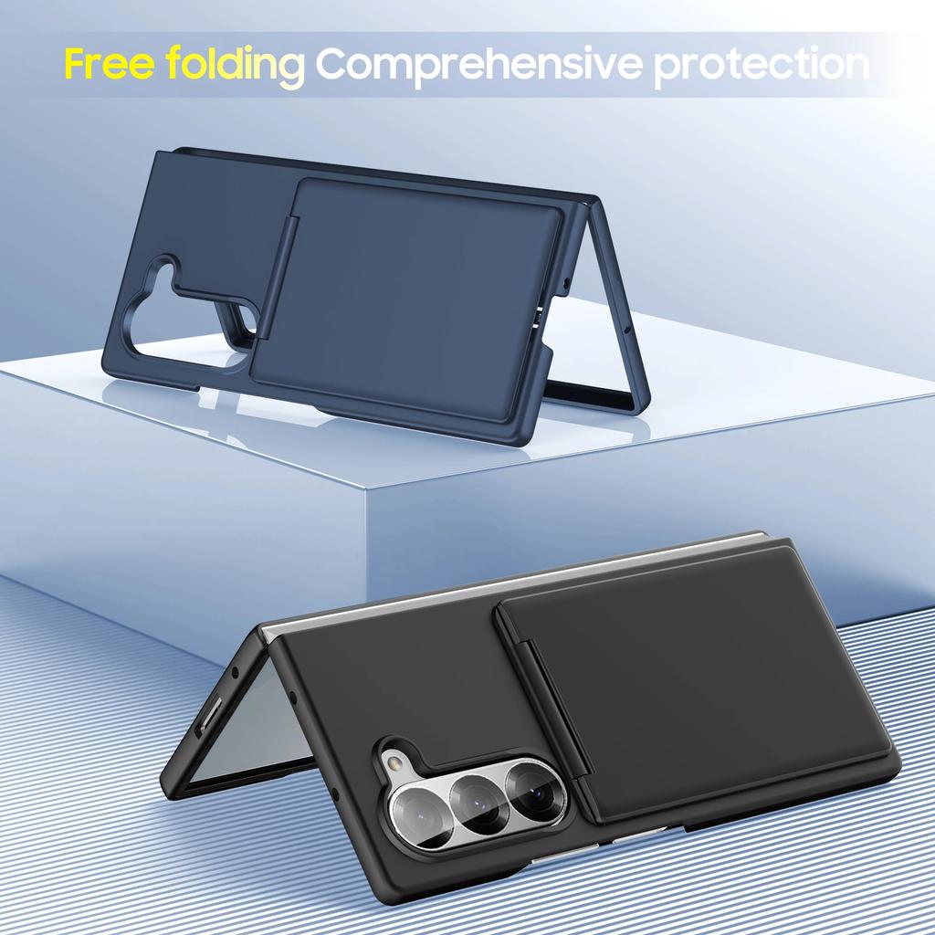Luxury Strong Protective Case with Card Pocket Cases for Samsung Galaxy Z Fold7 5G Fold6 Fold 7 Fold5 Fold 6 5