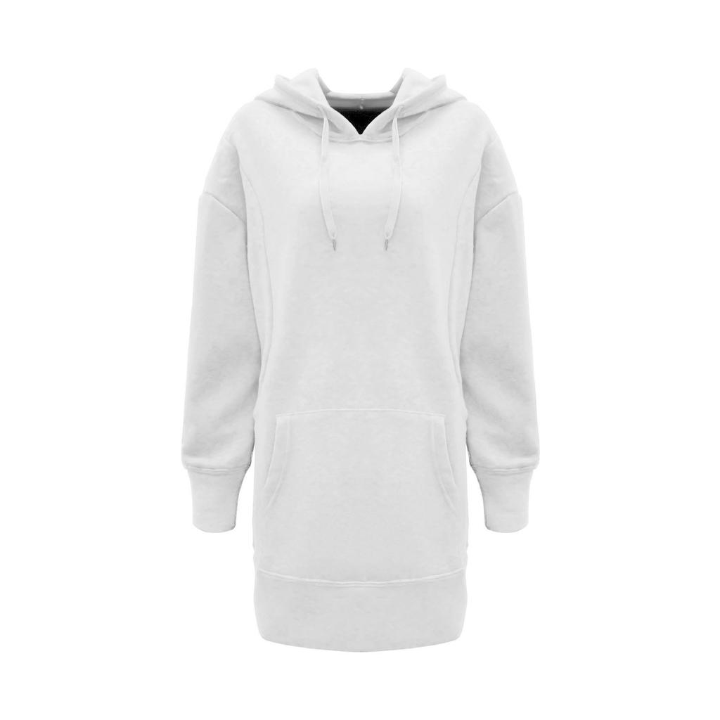 Damen einfarbiger Pullover mit Kapuze, locker, langärmlig, verdickter Hoodie für Damen