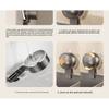 Walnut Suction Cup Hooks - NO DRILLING Adhesive Bathroom Shower Hooks for Towels, Holds Weight, Damage-Free Removable Wall Hook