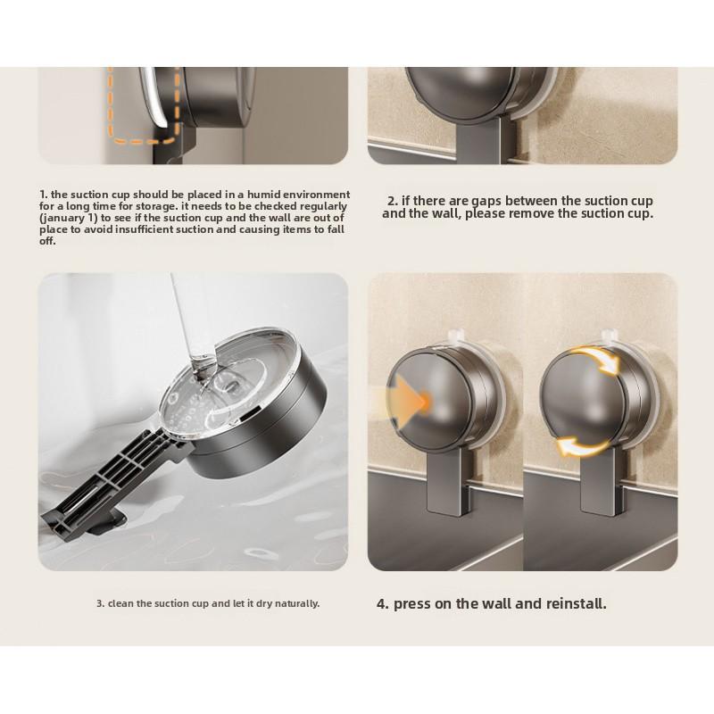 Walnut Suction Cup Hooks - NO DRILLING Adhesive Bathroom Shower Hooks for Towels, Holds Weight, Damage-Free Removable Wall Hook