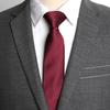 Men's Business Jacquard Slim Tie, British Classic Solid Color Tie,Casual Wedding Accessories