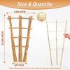 10pcs 2FT Bamboo Trellis For Climbing Plants,Fan-Shaped Plant Support Trellis For Houseplants Ivy Hoya Vine Monstera