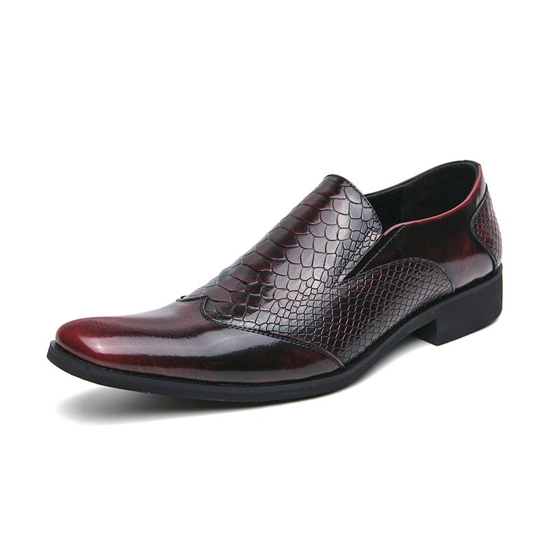 

Модная горячая распродажа Мужская деловая повседневная обувь Европа Америка Роскошные красные ботинки челси Высококлассная мужская обувь из блестящей кожи Универсальная 46 красный