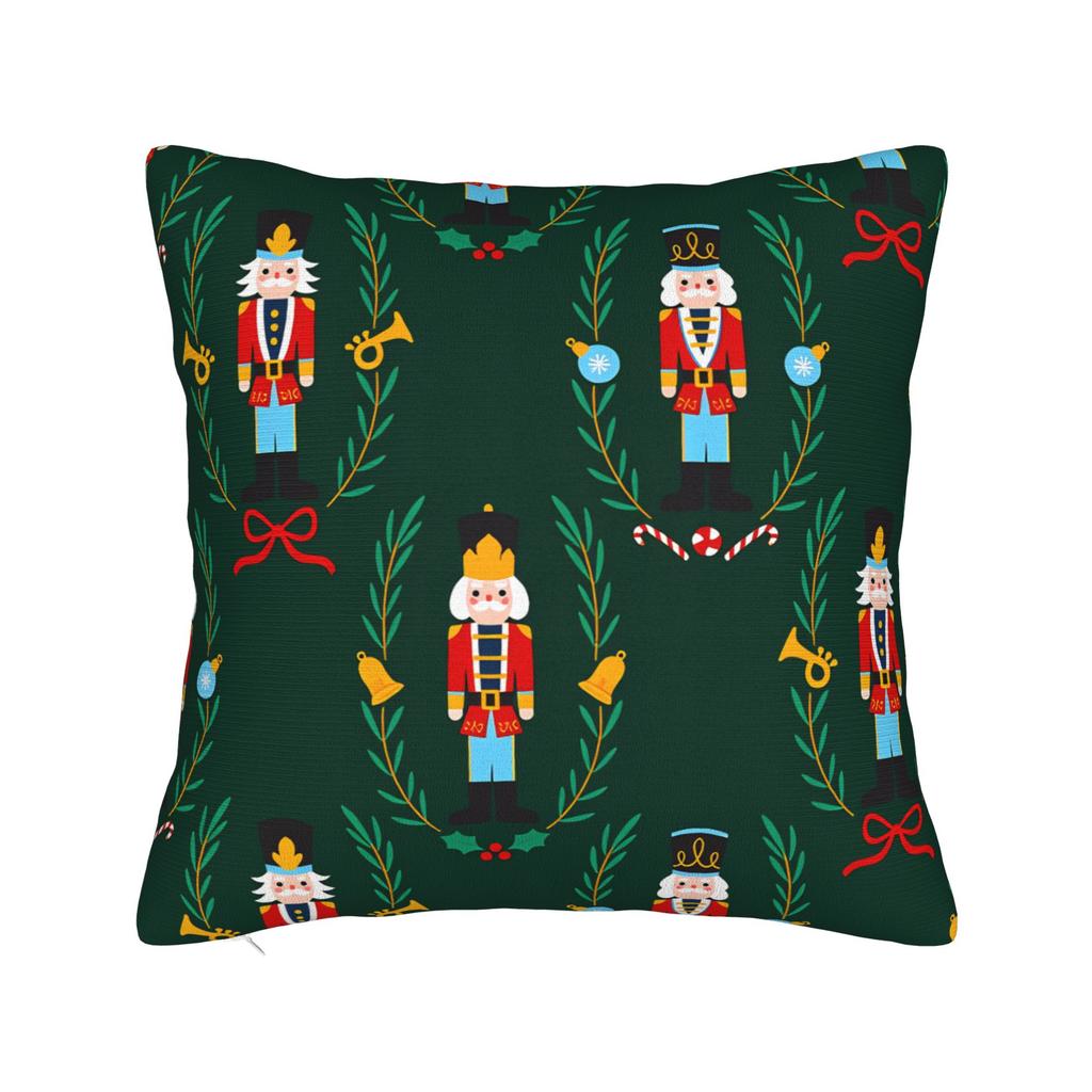 Christmas Nutcracker Pillow Case  Funny Pillow Cover Comfy Pillowcases For Sofa Car Home Decor