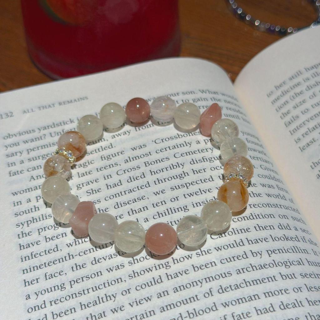 Elegant Yellow Citrine Transparent Bracelet for Women - Light Luxury Single Strand, Gentle Style for Wealth & Beauty