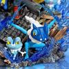 30cm Egg Studio Pokemon Ash Greninja Family Gk Action Figure Water Effect Scene Collectible Model Gift For Fans