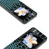 Für Samsung Galaxy Z Flip7 FE 5G/Z Flip6 5G Hülle Krokodiltextur Echtes Rindsleder Hart-PC-Abdeckung