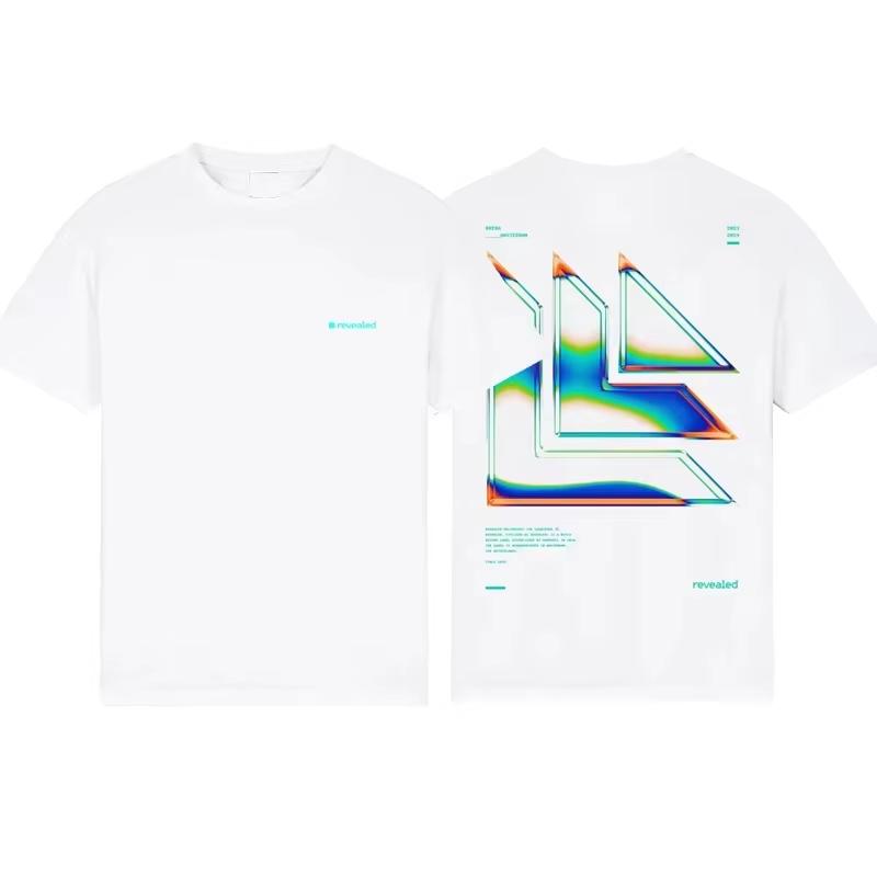White Was Here Dj Champion Electronic Music Label Tshirt Cotton Graphic Tee Unisex Unisex Summer Streetwear