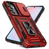 Slid Camera Anti-Drop Protect Cover For Samsung A57 A37 A56 A36 A26 A16 A55 A35 A25 A15 A54 Metal Ring Magnetic Stand Phone Case