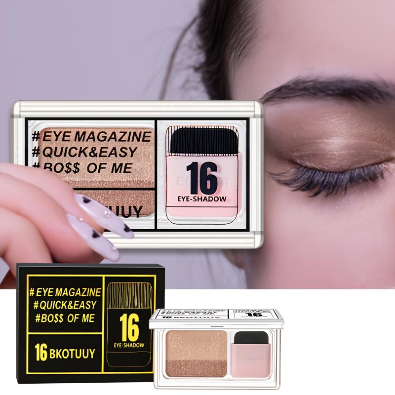Double Color Eye Shadow Diamond Shimmer Eyeshadow Makeup Waterproof Mineral Powder Double-layer Glitter Eye Shadow
