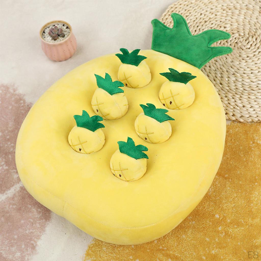 Children Toy Picking Simulation Fruits Ground Mini Pillow Pretend Play Parent-child Interactive