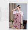 Summer 2023 Loose-Fit Maternity Dresses - Celebrity Style, Medium To Long Length, Belly-Covering Design