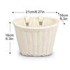 Bicycle Basket Rattan Wicker Bike Front Basket for Small Dogs Cats Pet Carrier Bag Waterproof for Camping Cycling Accessories
